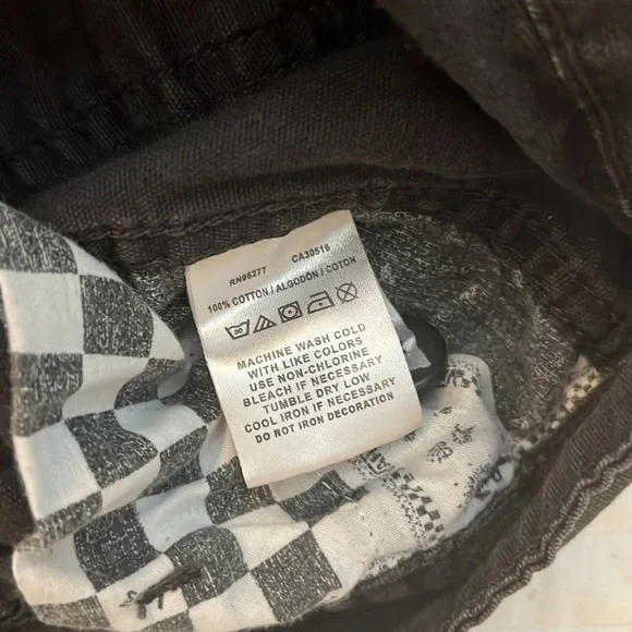 Charcoal Off The Wall Vans Shorts - Picture 5 of 5